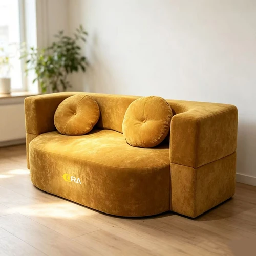 Yellow ORA sofa-bed